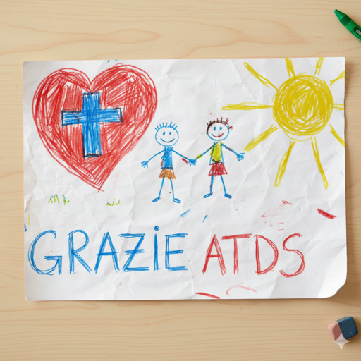 Disegno con ringraziamento all'associazione